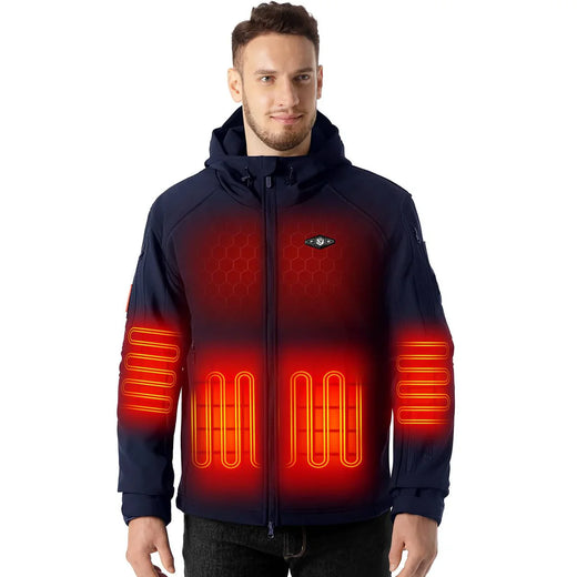 Rafhitaður vetrarjakki fyrir karla